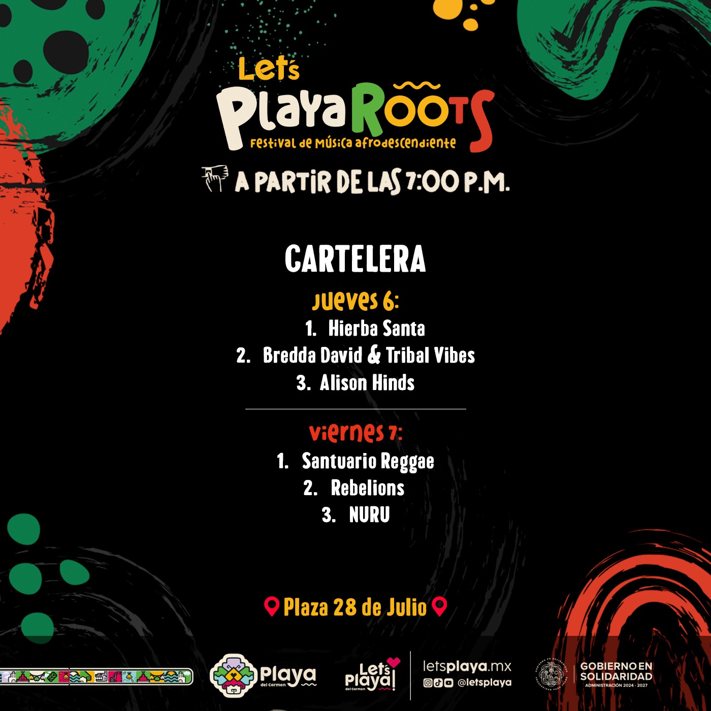 Let's Playa Roots Festival: Celebración de la Cultura Afrodescendiente en Playa del Carmen